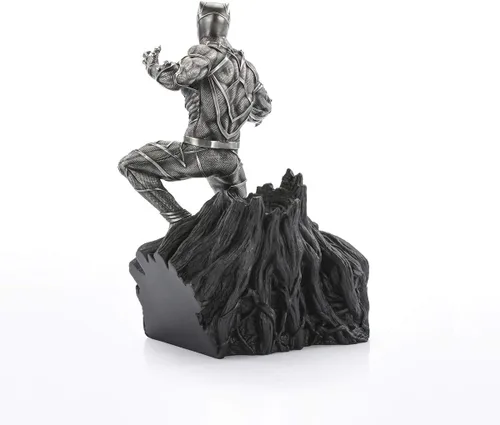 Vista 4 de Royal Selangor Estatua de guardián de la pantera negra de peltre de la colección Marvel acabada a mano