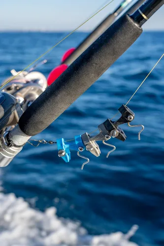 Vista 4 de Tigress Kit de cometa con clips, 2 giratorios de viento y 1 giratorio Coastlock
