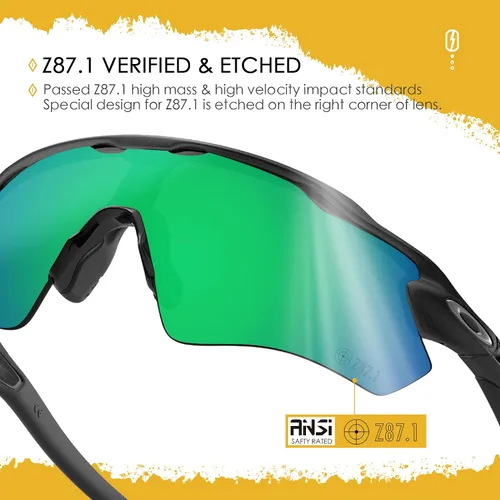 Vista 24 de Lentes de repuesto ANSI Z87.1 para gafas de sol Oakley Holbrook Metal OO4123