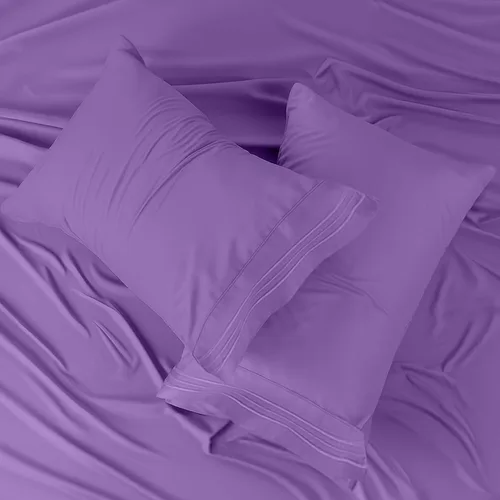 Vista 350 de LUX Décor - Juego de sábanas Twin de microfibra ultrasuave de 3 piezas con sábana encimera, sábana bajera de 16 pulgadas de profundidad y funda