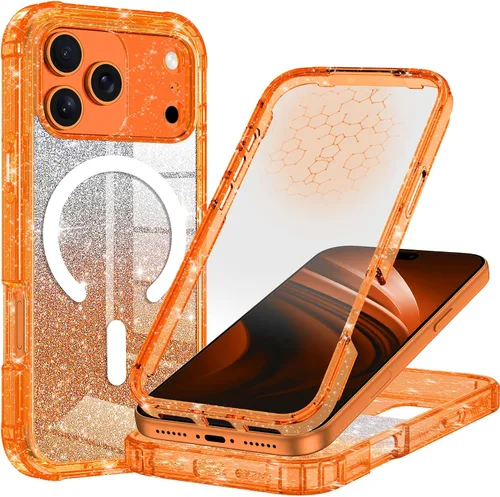 Vista 38 de Hekodonk Funda para iPhone 15 Pro Max, compatible con Magsafe [protector de pantalla de vidrio templado integrado y protección de lente de cámara]