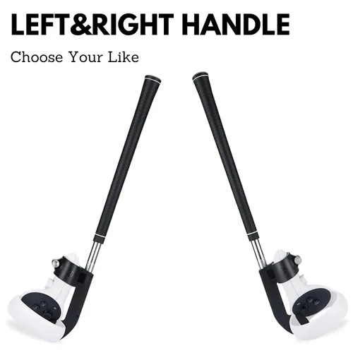 Vista 9 de VR Golf Club Handle Grip Attachment for Oculus Quest 2 Controllers Extension Games Accessories Realism Swing Golf Adapter for Virtual Reality Right