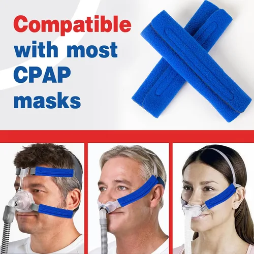 Vista 3 de Paquete de 4 fundas de correa CPAP, cubierta de correa de máscara CPAP, fundas de correa para casco CPAP, cojines de correa CPAP, cojines de máscara