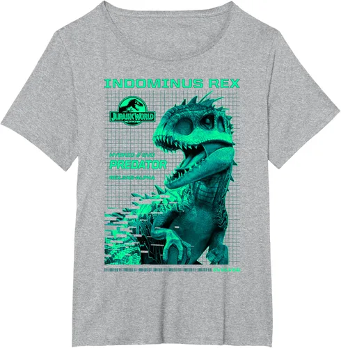 Vista 69 de Jurassic World Indominus Rex Hybrid Predator T-Shirt Small Negro