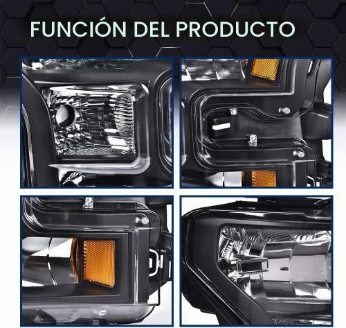 Vista 7 de Par de montaje de faros delanteros PIT66 para Ford F150 2015-2017