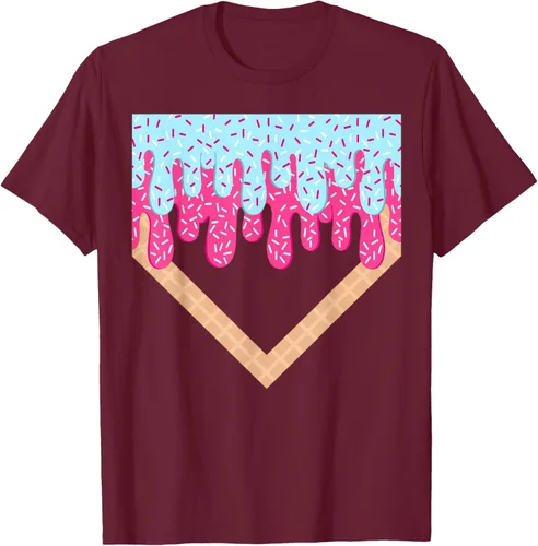 Vista 18 de Baseball Drip Boys Home Plate Ice Cream Sport Players & Fans Camiseta