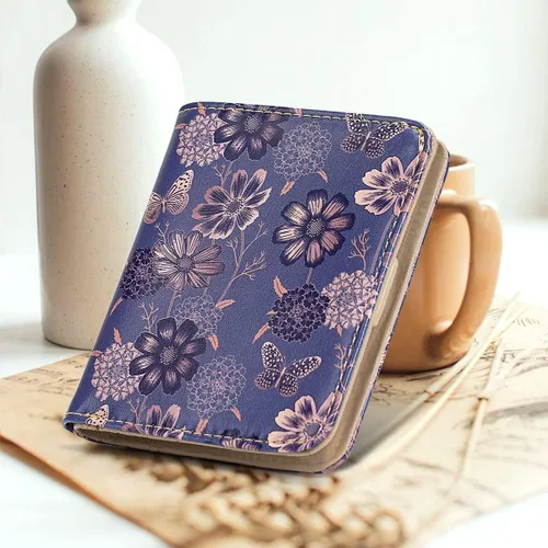 Vista 6 de APHISON Billetera para mujer, delgada y pequeña, cartera RFID para mujer, 11-0104, Moda