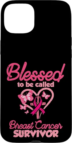 Vista 9 de Blessed Breast Cancer Survivor Awareness Christian Women Case for iPhone 17
