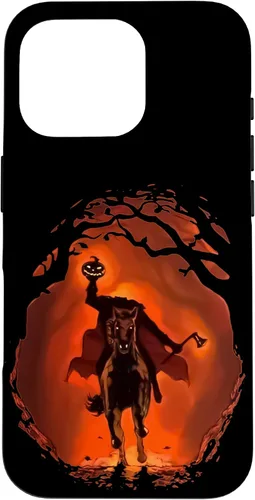 Vista 20 de iPhone 16 halloween scary pumpkin headless horseman Case