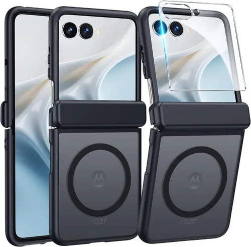 Vista 195 de FNTCASE - Funda para iPhone 16 Pro: magnética, mate, translúcida, de grado militar, protectora contra caídas, resistente, fina, duradera y a prueba