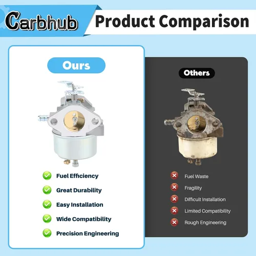 Vista 5 de Carbhub 640052 Carburador para Tecumseh 640349 640054 640058 640058A HMSK80 HMSK85 HMSK90 HMSK100 HSMK110 LH318A LH358SA 8HP 9HP 10HP Generador