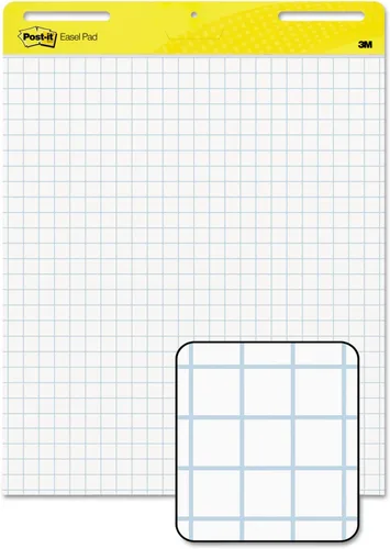 Vista 2 de 3M Post-it 560 - Almohadilla de caballete, autoadhesiva, rejilla tenue, 30 hojas, 25 pulgadas x 30 pulgadas, 2/CT, WE