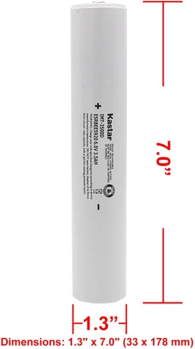 Vista 2 de Kastar Batería de repuesto Ni-MH 6.0V 3.5AH para Maglite 40070131 40070149 40070249 405462100, Maglite 108-000-817 108-817 108-000-439 108-817 439