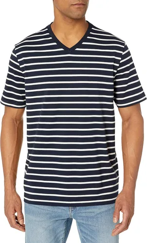Vista 2 de Tienda Essentials Mens Regular-Fit Short-Sleeve V-Neck T-Shirt Pack of 2