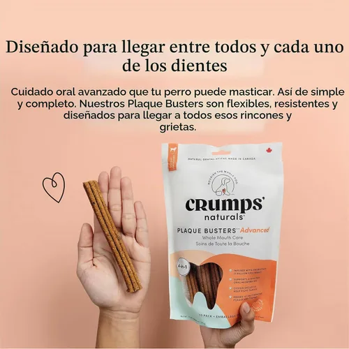 Vista 7 de Crumps' Naturals Plaque Busters Advanced - Palitos dentales para el cuidado de la boca entera, 9.5 onzas