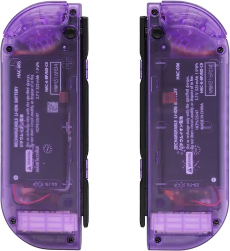 Vista 5 de eXtremeRate - Carcasa de control portátil Joy-Con con set de botones completo repuesto de carcasa hazlo tú mismo para control de Nintendo Switch