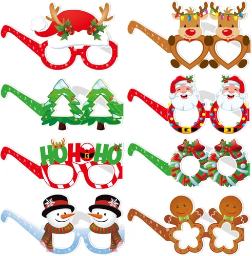 Vista 15 de OURUOLA Decoraciones hawaianas de verano para fiestas en la piscina, gafas de sol divertidas - 16pcs gafas tropicales Aloha flamingo, decoración
