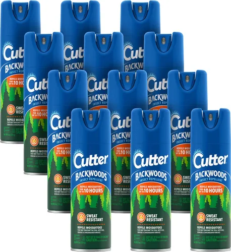 Vista 11 de Cutter Backwoods - Repelente de insectos, repelente de mosquitos, 25% DEET, resistente al sudor, 6 onzas (aerosol de aerosol)