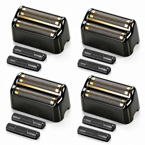 Vista 9 de Hoja de repuesto para afeitadora y cortadoras compatibles con BaBylissPRO Barberology Double FXFS2G (dorado)
