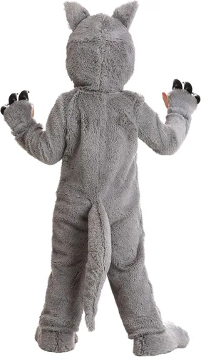 Vista 3 de Disfraz de lobo gris para niño