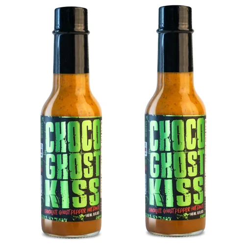 Vista 11 de Hot Sauce Chile Lengua de Fuego (paquete de 1, anillo de fuego) - Salsa ultra caliente de Carolina Reaper con miel, ron, eneldo y ajo