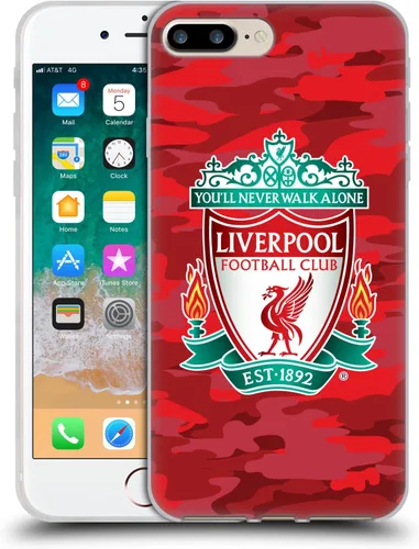 Vista 203 de Head Case Designs Funda de gel con licencia oficial del Liverpool Football Club Away Colourways Crest Camou [protección de grado militar] compatible