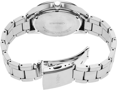 Vista 3 de Seiko SUR503 Essentials Reloj de acero inoxidable para hombre con esfera verde multicapa