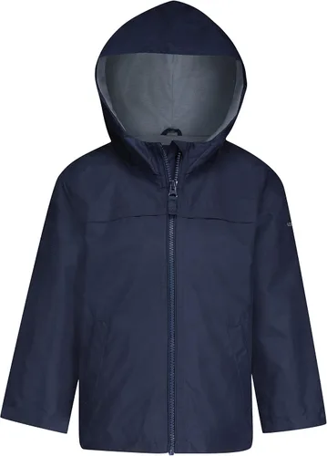 Vista 3 de LONDON FOG Conjunto de traje de lluvia impermeable para niños con capucha y pantalones de salpicaduras