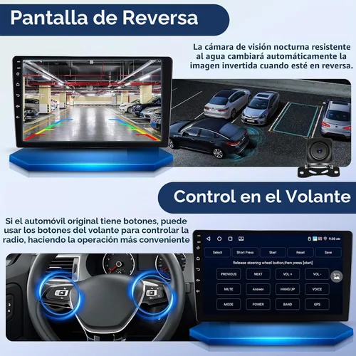 Vista 6 de [4+64GB] Android 15 Estéreo de coche para Ford F150 2013 2014 con Carplay inalámbrico y Android Auto, 9 '' pantalla táctil Radio coche con Bluetooth