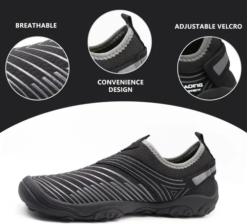 Vista 2 de North Bund Zapatos de agua para hombre y mujer, secado rápido, para playa, kayak, piscina, calcetines acuáticos, surf, escalada, yoga