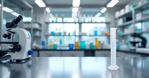 Vista 2 de Cilindro graduado de plástico de 1 pieza, 3.4 fl oz, transparente, conjunto de cilindros de medición, cilindros de laboratorio de ciencia, labware