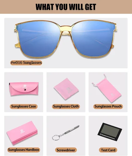 Vista 5 de Duco - Lentes de sol redondos vintage para mujeres y hombres con protección UV de moda para la playa