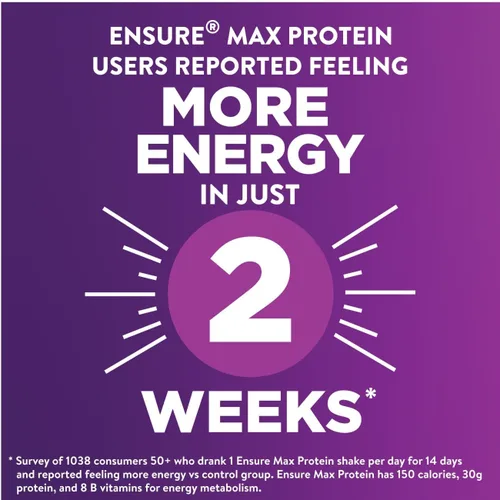 Vista 5 de Ensure Max Protein Nutrition Shakes, Variety Pack, With 30g of Protein, 1g of Sugar, Nutrients to Support Immune System Health, High Protein Shake