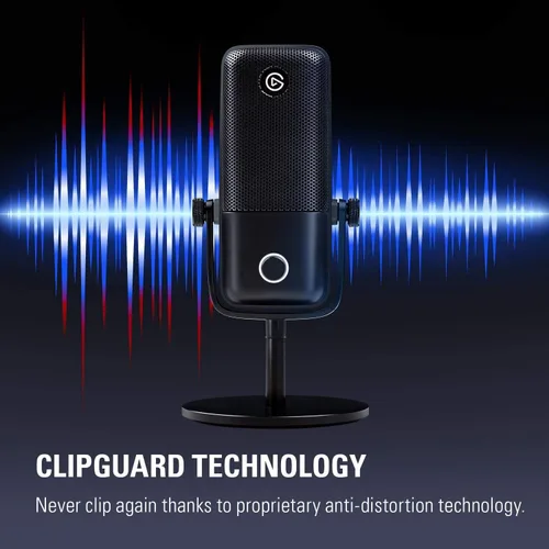 Vista 19 de Elgato Wave:1 - Micrófono de condensador USB cardioide premium para transmisión, juegos, oficina en casa, software mezclador gratuito, complementos