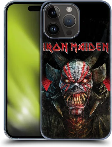 Vista 9 de Head Case Designs Funda rígida Senjutsu con licencia oficial de Iron Maiden, compatible con Apple iPhone 15 Pro Max