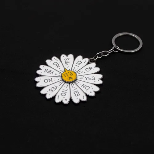 Vista 6 de Divertido llavero de giro de rueda de color, bonito dije de estado de ánimo, regalo estético para niños, adolescentes, mujeres y hombres, Llavero