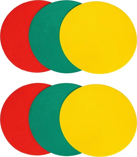 Vista 5 de GSi Non-Slip Floor Spot Markers for Sports, Therapy & Classroom