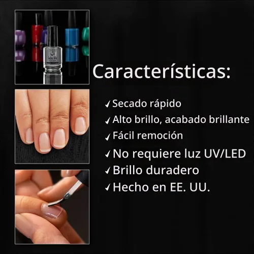 Vista 4 de Esmalte de uñas Seche Vite de secado rápido - Esmalte de uñas transparente de secado rápido y larga duración, hecho en los Estados Unidos, 0.5 fl oz