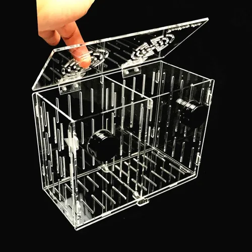 Vista 6 de Pequeña caja magnética de aclimatación criador anémona coral fuerte N52 imanes para vidrio de 1/2" (cubo de 4.5")