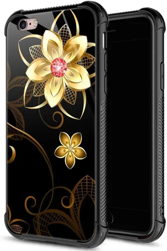 Vista 10 de ZHEGAILIAN Funda para iPhone 6/6S, protección de grado militar, esquinas a prueba de golpes, funda antiarañazos para iPhone 6/6S, pavo real