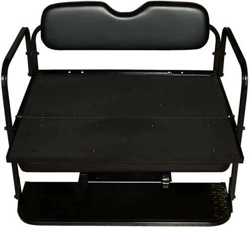 Vista 5 de Performance Plus Carts Club Car DS - Kit de asiento trasero plegable para carrito de golf, compatible con modelos 2000.5 en adelante (negro)