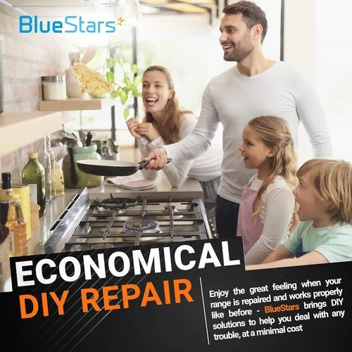 Vista 6 de BlueStars 2 paquetes de 3051162 y 3051163 para cajones delanteros y traseros, compatible con rangos Electrolux y Frigidaire, reemplaza a AP2121517