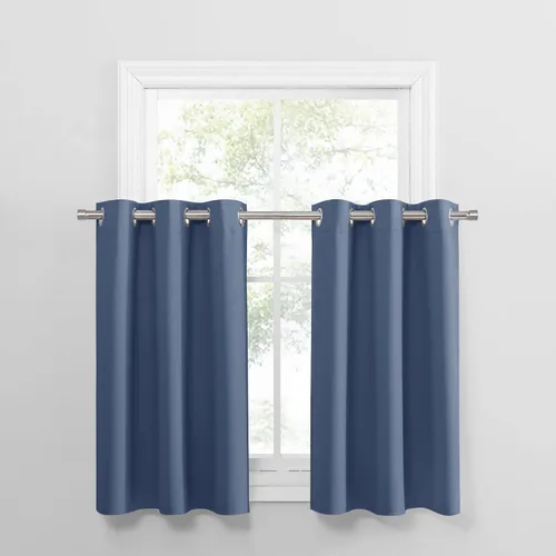 Vista 90 de PONY DANCE Cortinas para Autocaravana de 24 pulgadas de Largo, Cortinas Cortas para Baño y Cocina, Mini Cortinas de Privacidad para Camper