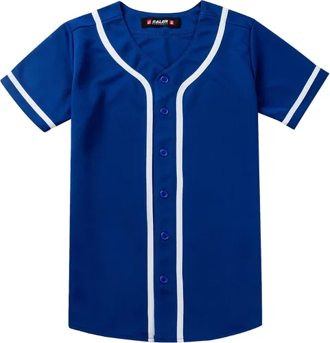Vista 4 de EALER BJW80 Series Women's Baseball Jersey Softball Jersey Button Down Shirts