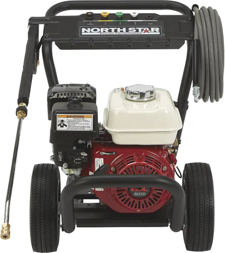 Vista 8 de NorthStar - Lavadora a presión portátil de gas y agua fría, 3300 PSI, 2.5 GPM, motor Honda, número de modelo 157123