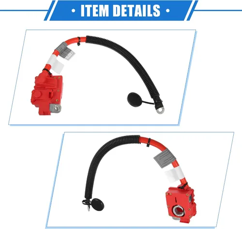 Vista 5 de No.61129217004 Cable de terminal positivo de la batería para BMW X5 E70 2007-2013, fusible rojo plástico durable soplar cable de plomo más poste