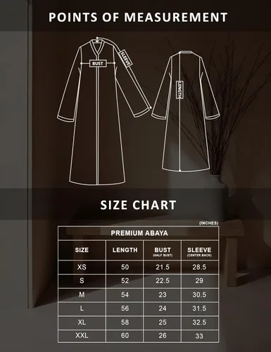 Vista 2 de Abaya elegante y moderna para mujer, ligera, fluida, suave y perfecta para cualquier ocasión