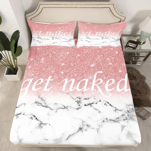 Vista 10 de Feelyou Leopard Print Lips Fitted Sheet Twin Size for Kids Boys Girls Cheetah Print Bed Sheets Set 16" Deep Pocket Soft Breathable Microfiber