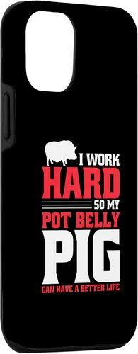 Vista 3 de iPhone 15 Pot Bellied Pig Owner Peluche Animal Toy Pot Belly Pig Lover Case