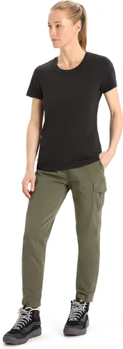 Vista 3 de icebreaker Women's Central Classic Short Sleeve T-Shirt, Merino Wool & Cotton Blend Tee for Everyday